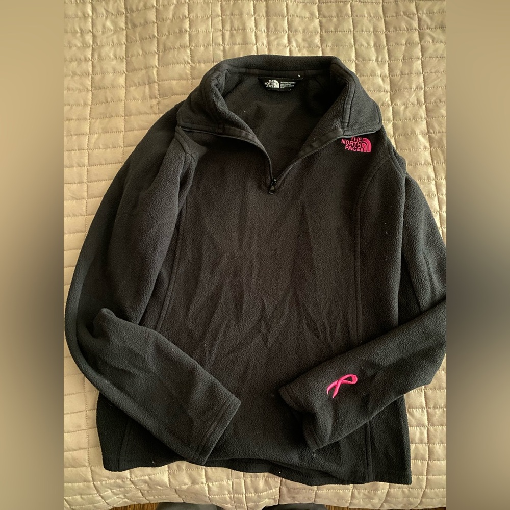 NORTHFACE women’s quarter zip. Breast cancer edition